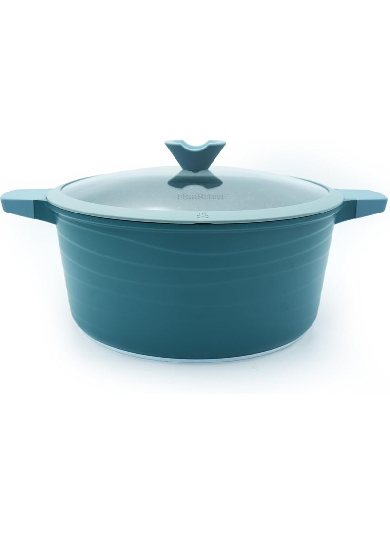 HausRoland Haus Roland 14Pcs Green Granite Nonstick Cookware Set with Lids Die-Cast Aluminum Induction & Oven Safe PFOA/PTFE-Free Kitchen Utensil Durable Scratch-safe Pots & Pans for Cooking - Image 3